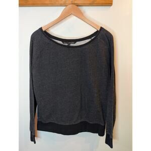 Pact Organic Cotton Gray Crewneck Sweatshirt Sustainable Soft Athleisure M